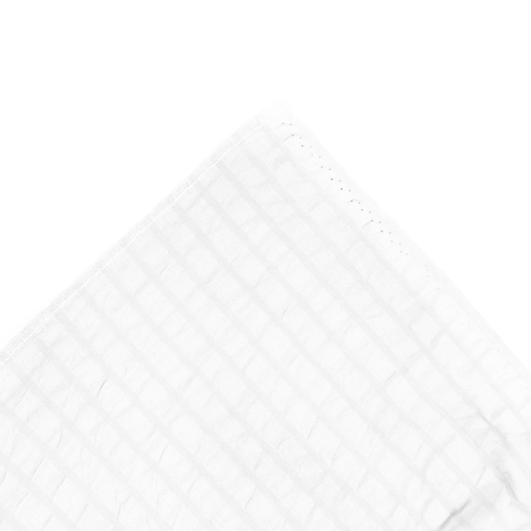 Prześcieradło bawełniane KORA - kolor Biały 01, róg prześcieradła